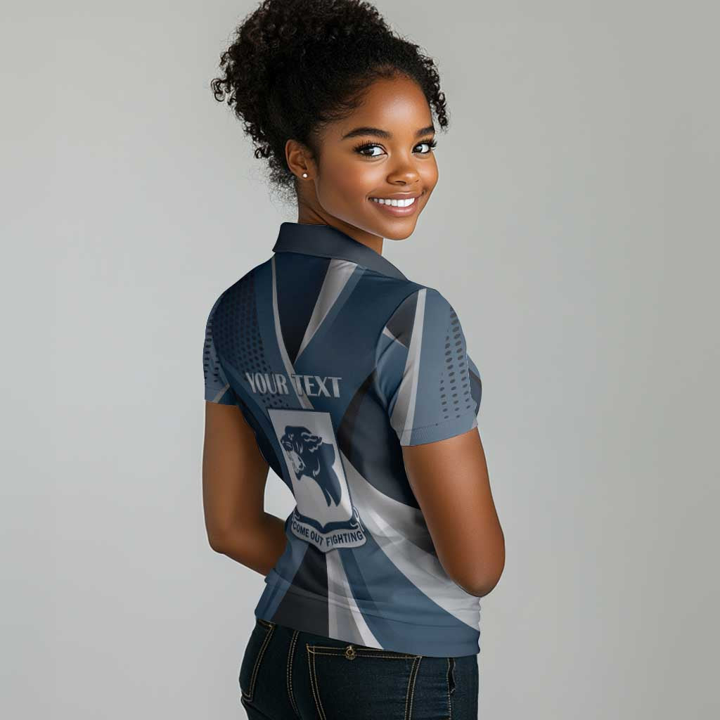 Personalized 761st Tank Battalion WWII Women Polo Shirt Black Panthers Tribute