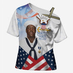 Doris Dorie Miller Cross Shoulder Shirt The Hero Pearl Harbor
