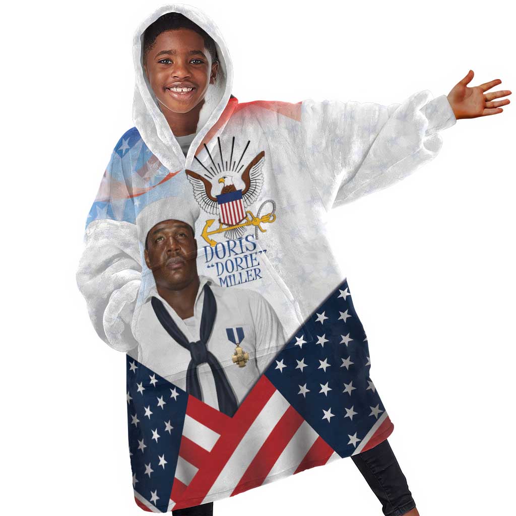 Doris Dorie Miller Kid Wearable Blanket Hoodie The Hero Pearl Harbor