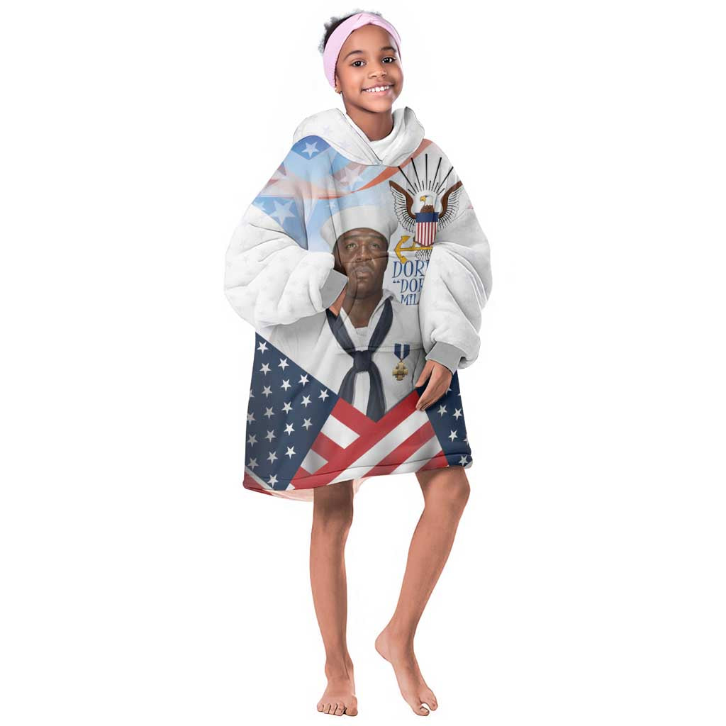 Doris Dorie Miller Kid Wearable Blanket Hoodie The Hero Pearl Harbor