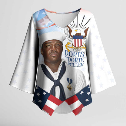 Doris Dorie Miller Kimono Sleeve Blouse The Hero Pearl Harbor