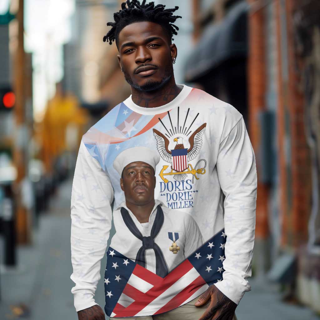 Doris Dorie Miller Long Sleeve Shirt The Hero Pearl Harbor