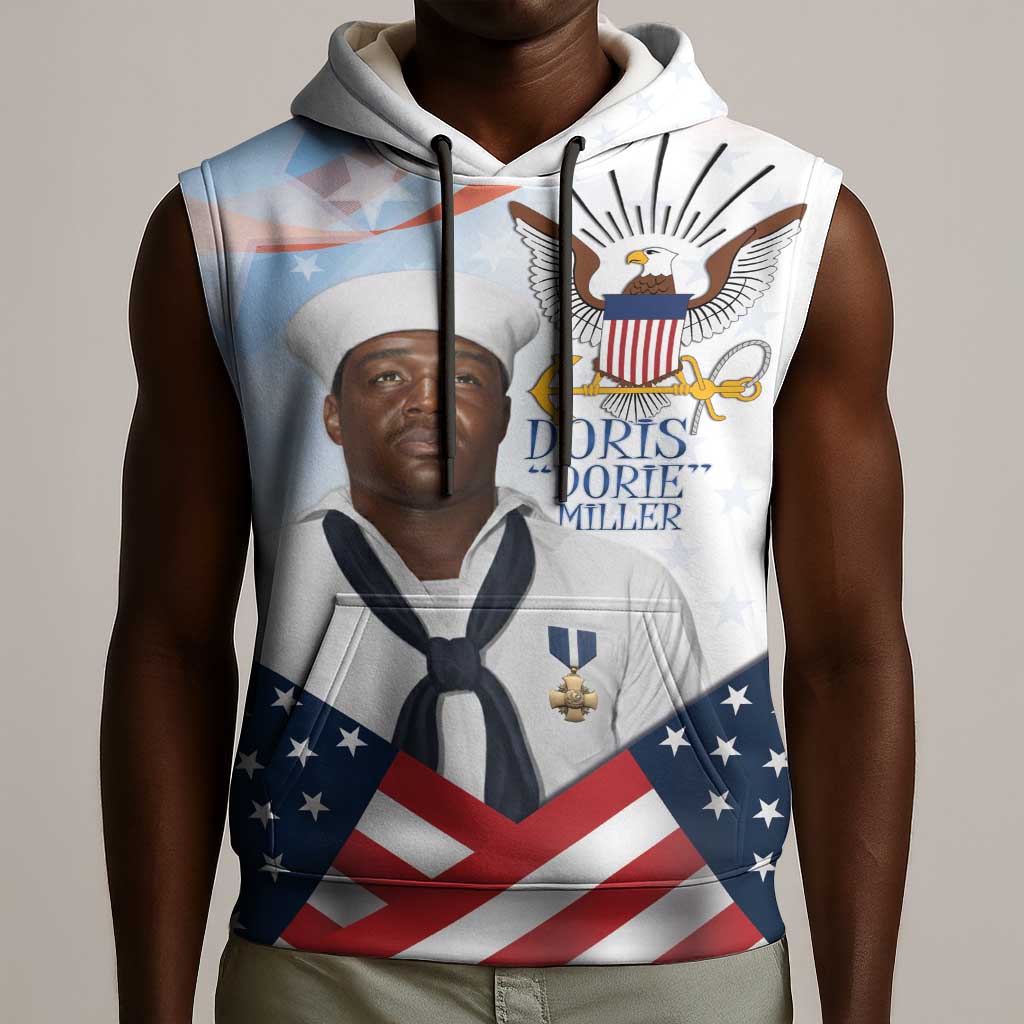 Doris Dorie Miller Sleeveless Hoodie The Hero Pearl Harbor