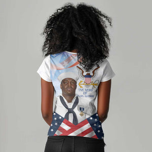 Doris Dorie Miller Women V-Neck T-Shirt The Hero Pearl Harbor