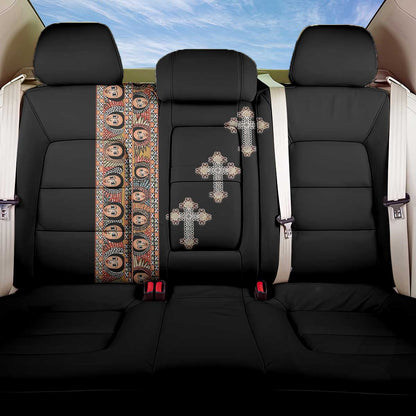 Ethiopia Angels Tilet With Cross Back Car Seat Cover Black Color