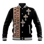 Ethiopia Angels Tilet With Cross Baseball Jacket Black Color