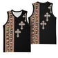 Ethiopia Angels Tilet With Cross Basketball Jersey Black Color - African Pride
