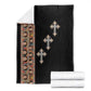 Ethiopia Angels Tilet With Cross Blanket Black Color
