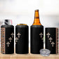 Ethiopia Angels Tilet With Cross 4 in 1 Can Cooler Tumbler Black Color