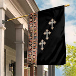 Ethiopia Angels Tilet With Cross Garden Flag Black Color