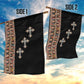 Ethiopia Angels Tilet With Cross Garden Flag Black Color