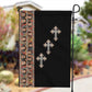 Ethiopia Angels Tilet With Cross Garden Flag Black Color