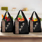 Ethiopia Angels Tilet With Cross Grocery Bag Black Color