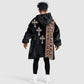 Ethiopia Angels Tilet With Cross Kid Wearable Blanket Hoodie Black Color