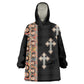 Ethiopia Angels Tilet With Cross Kid Wearable Blanket Hoodie Black Color