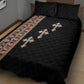 Ethiopia Angels Tilet With Cross Quilt Bed Set Black Color