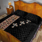 Ethiopia Angels Tilet With Cross Quilt Bed Set Black Color