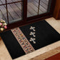 Ethiopia Angels Tilet With Cross Rubber Doormat Black Color