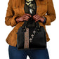 Ethiopia Angels Tilet With Cross Shoulder Handbag Black Color