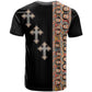 Ethiopia Angels Tilet With Cross T shirt Black Color