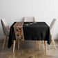 Ethiopia Angels Tilet With Cross Tablecloth Black Color
