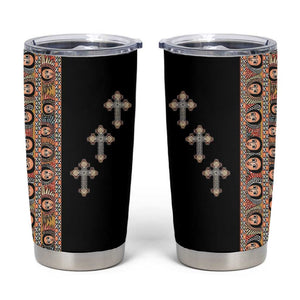 Ethiopia Angels Tilet With Cross Tumbler Cup Black Color