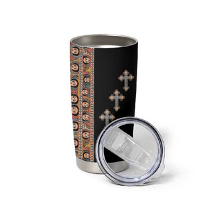 Ethiopia Angels Tilet With Cross Tumbler Cup Black Color