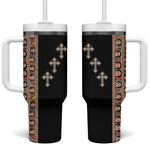 Ethiopia Angels Tilet With Cross Tumbler With Handle Black Color