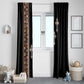 Ethiopia Angels Tilet With Cross Window Curtain Black Color