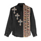 Ethiopia Angels Tilet With Cross Women Casual Shirt Black Color