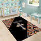 Personalized Ethiopia Area Rug Ethiopian Orthodox Church Angel Black Color