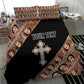 Personalized Ethiopia Bedding Set Ethiopian Orthodox Church Angel Black Color