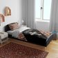 Personalized Ethiopia Bedding Set Ethiopian Orthodox Church Angel Black Color