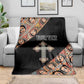 Personalized Ethiopia Blanket Ethiopian Orthodox Church Angel Black Color