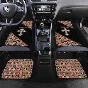Personalized Ethiopia Car Mats Ethiopian Orthodox Church Angel Black Color