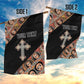 Personalized Ethiopia Garden Flag Ethiopian Orthodox Church Angel Black Color