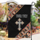 Personalized Ethiopia Garden Flag Ethiopian Orthodox Church Angel Black Color
