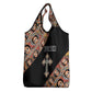 Personalized Ethiopia Grocery Bag Ethiopian Orthodox Church Angel Black Color
