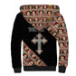 Personalized Ethiopia Sherpa Hoodie Ethiopian Orthodox Church Angel Black Color