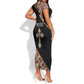 Personalized Ethiopia Short Sleeve Bodycon Dress Ethiopian Orthodox Church Angel Black Color LT15