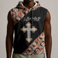 Personalized Ethiopia Sleeveless Hoodie Ethiopian Orthodox Church Angel Black Color - African Pride