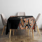 Personalized Ethiopia Tablecloth Ethiopian Orthodox Church Angel Black Color