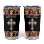 Personalized Ethiopia Tumbler Cup Ethiopian Orthodox Church Angel Black Color
