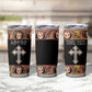 Personalized Ethiopia Tumbler Cup Ethiopian Orthodox Church Angel Black Color