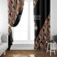 Personalized Ethiopia Window Curtain Ethiopian Orthodox Church Angel Black Color