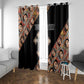 Personalized Ethiopia Window Curtain Ethiopian Orthodox Church Angel Black Color