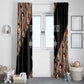 Personalized Ethiopia Window Curtain Ethiopian Orthodox Church Angel Black Color