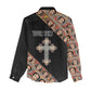 Personalized Ethiopia Women Casual Shirt Ethiopian Orthodox Church Angel Black Color