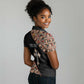 Personalized Ethiopia Women Polo Shirt Ethiopian Orthodox Church Angel Black Color