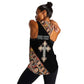 Personalized Ethiopia Women Racerback Tank Ethiopian Orthodox Church Angel Black Color